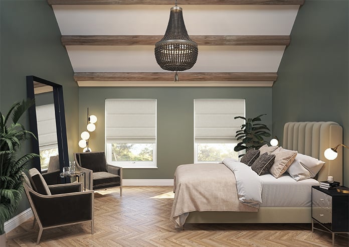 Oban, Gneiss Grey - Motorised Roman Blind - Image 8